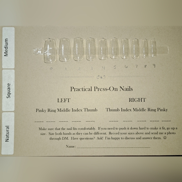 Sizing Kit Apres Gel-x Press On Nails Various Shapes & Lengths - Picture 7 of 12